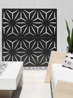 Veradek 2-Panel Privacy Screen Set, Star