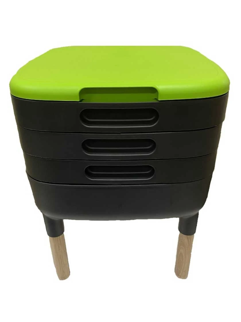 Maze Worm Farm Composter Trays With Wood Legs - Image 3